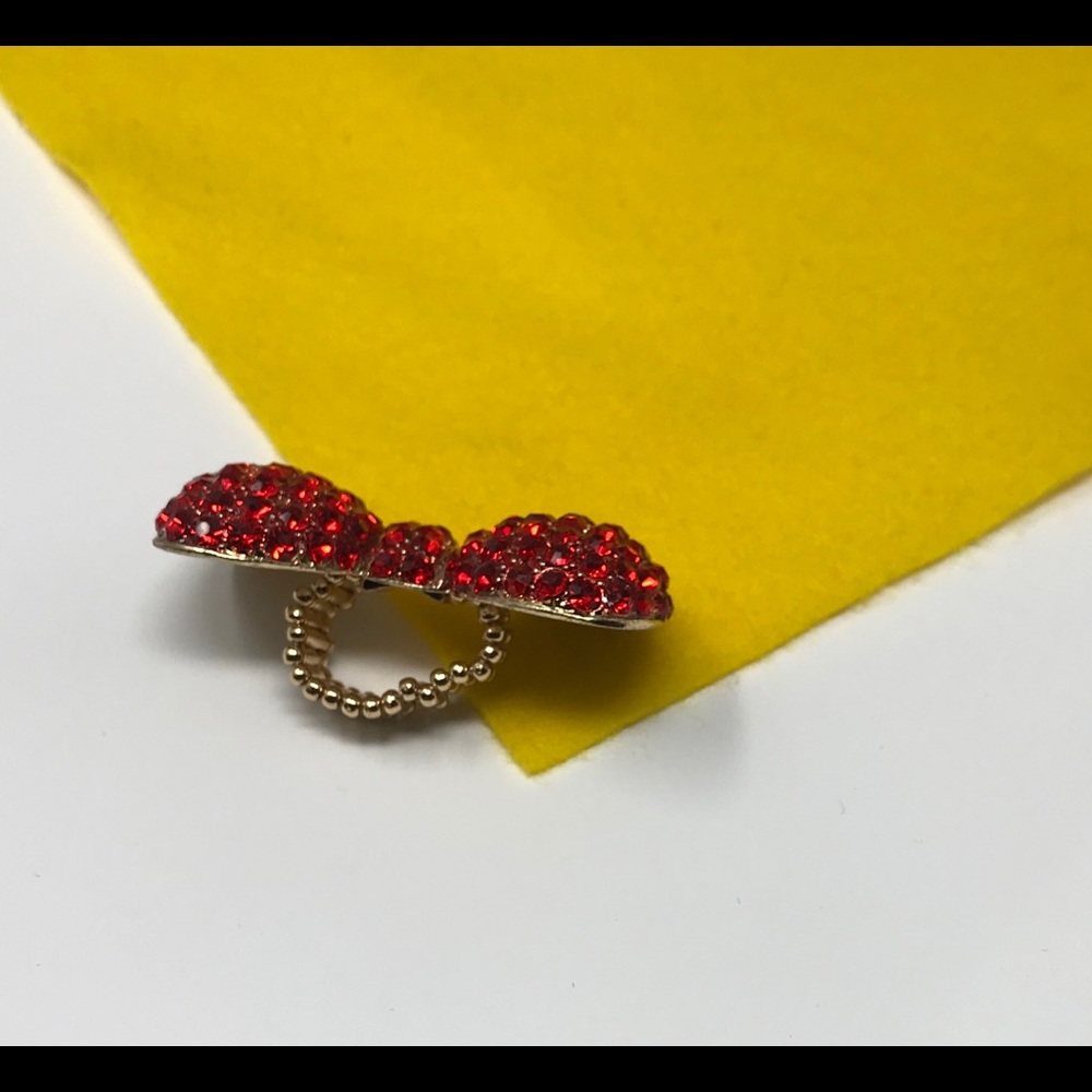 🎀NEW Large Red Bow Ring - Picture 2 of 4